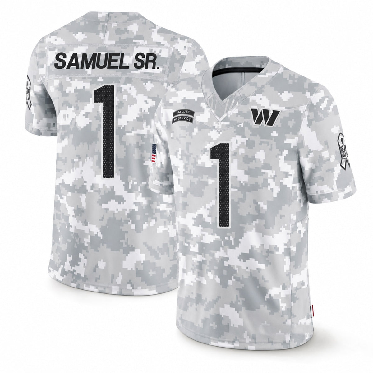 Washington Commanders Deebo Samuel Sr Arctic Camo Limited Jersey - 1