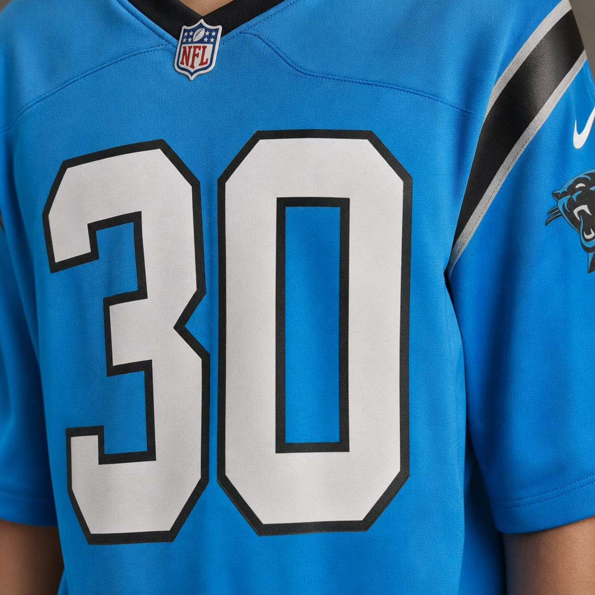 Carolina Panthers Chuba Hubbard Blue Alternate Game Jersey - 4