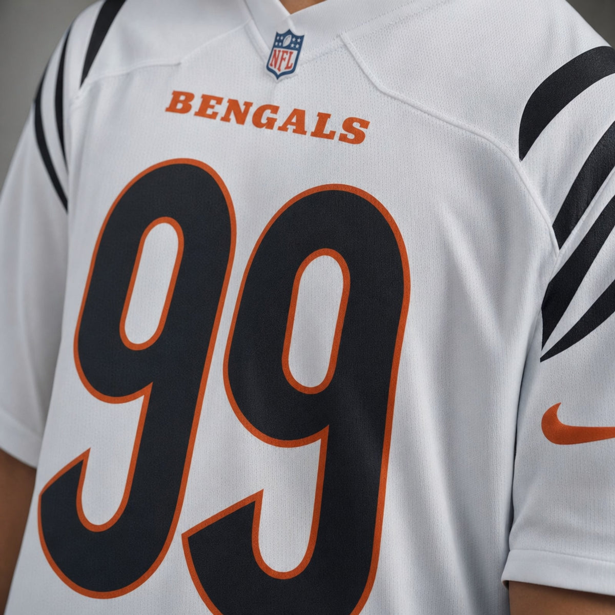 Cincinnati Bengals Myles Murphy White Game Jersey - 4