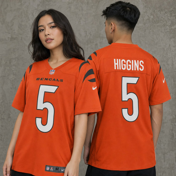 Cincinnati Bengals Tee Higgins Polyester Game Jersey
