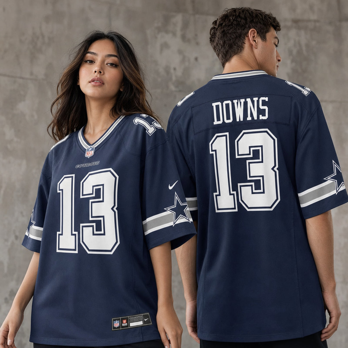 Dallas Cowboys Caleb Downs Navy Game Jersey - 2