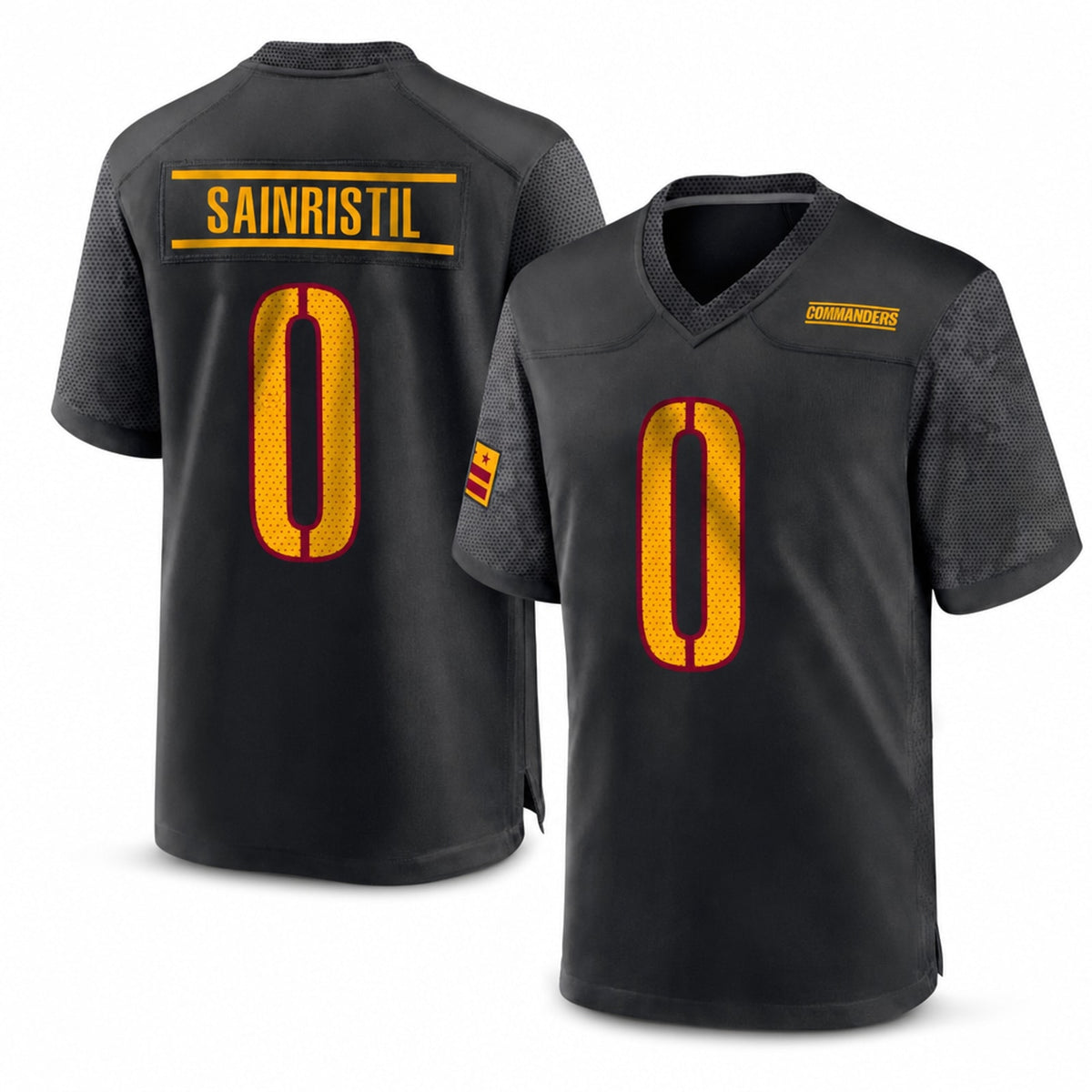 W.Commanders #0 Mike Sainristil Player Game Jersey - 1