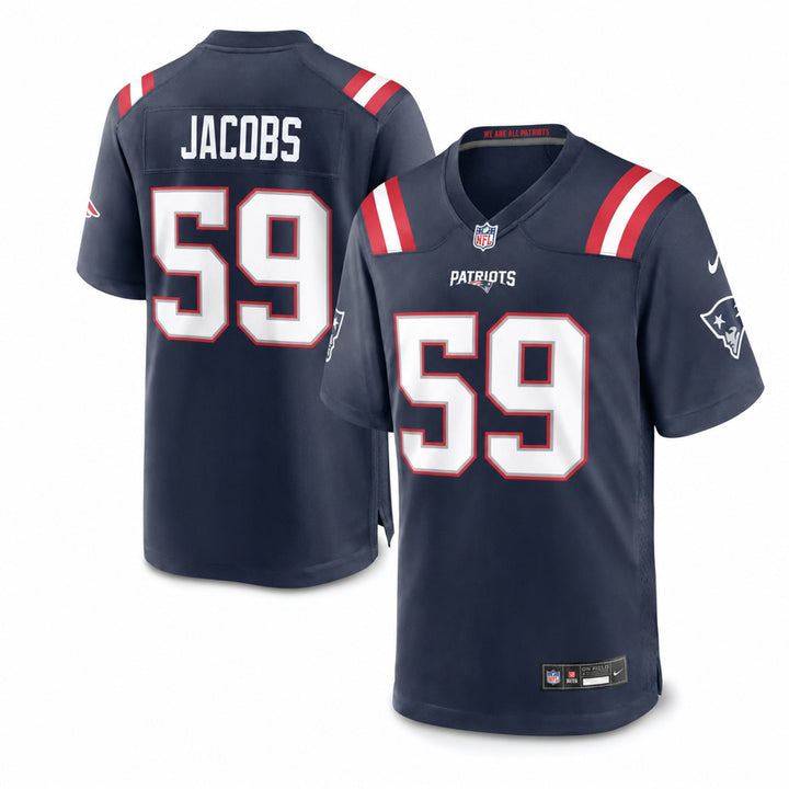 New England Patriots Khalil Jacobs Game Jersey