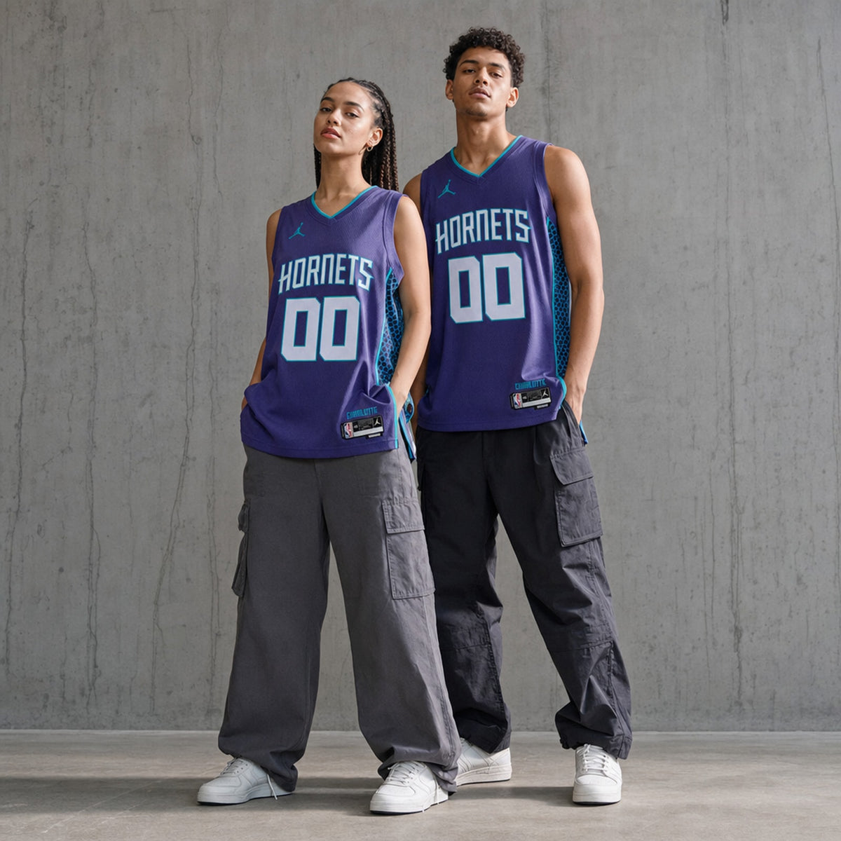 Charlotte Hornets Polyester Customized Statement Jersey - 3