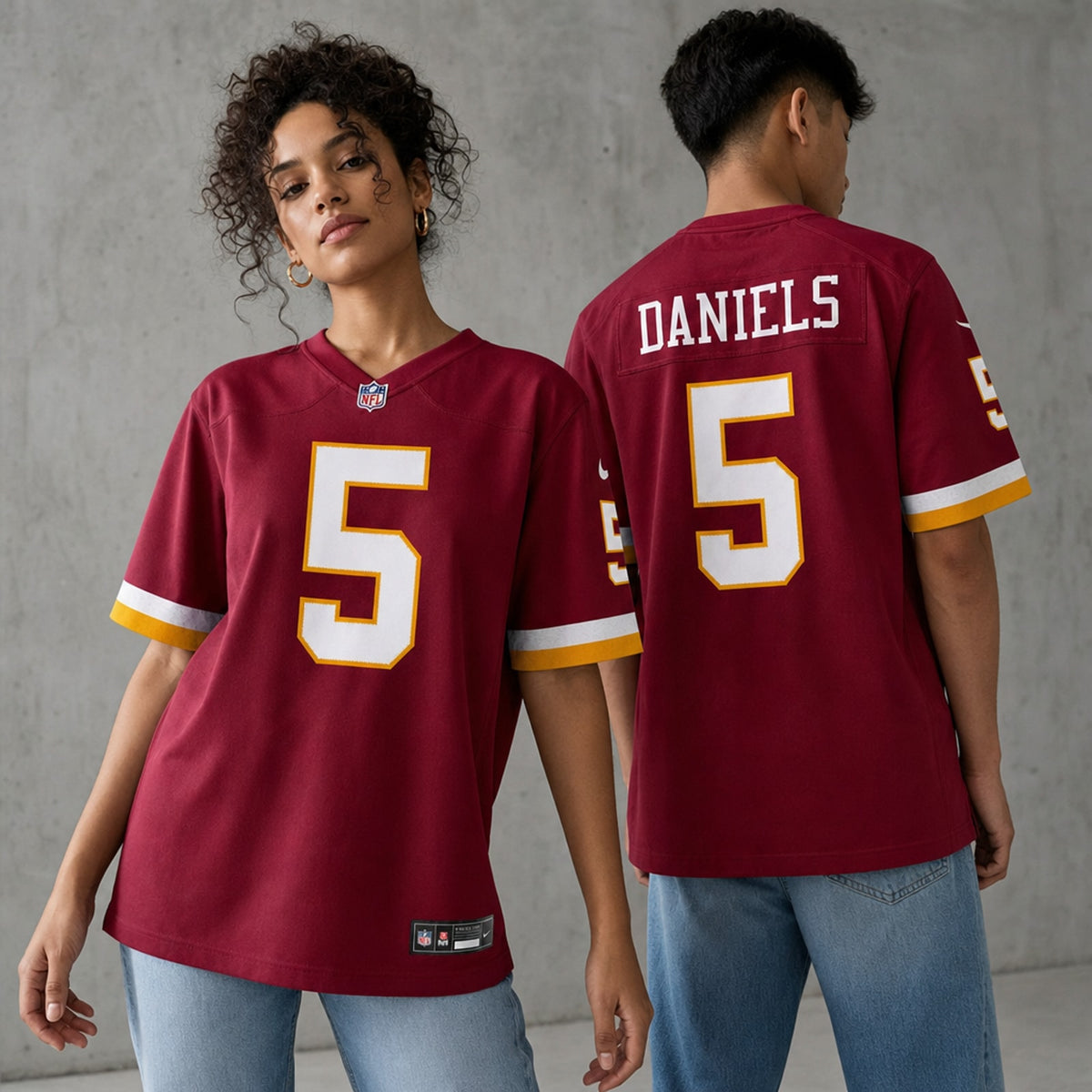 Washington Commanders Jayden Daniels Burgundy Game Jersey - 2