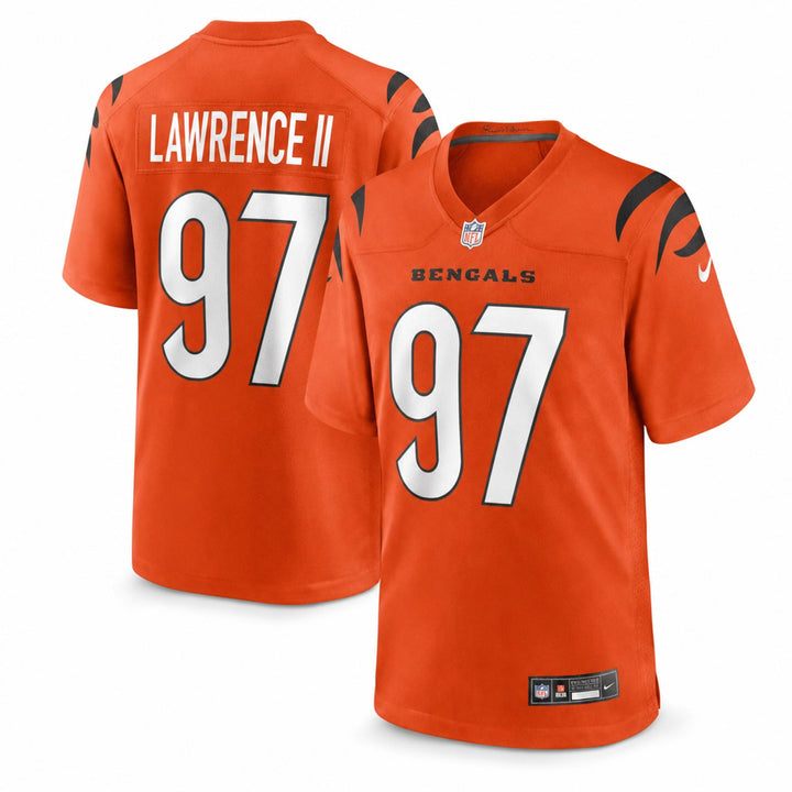 Cincinnati Bengals Dexter Lawrence II Orange Game Jersey