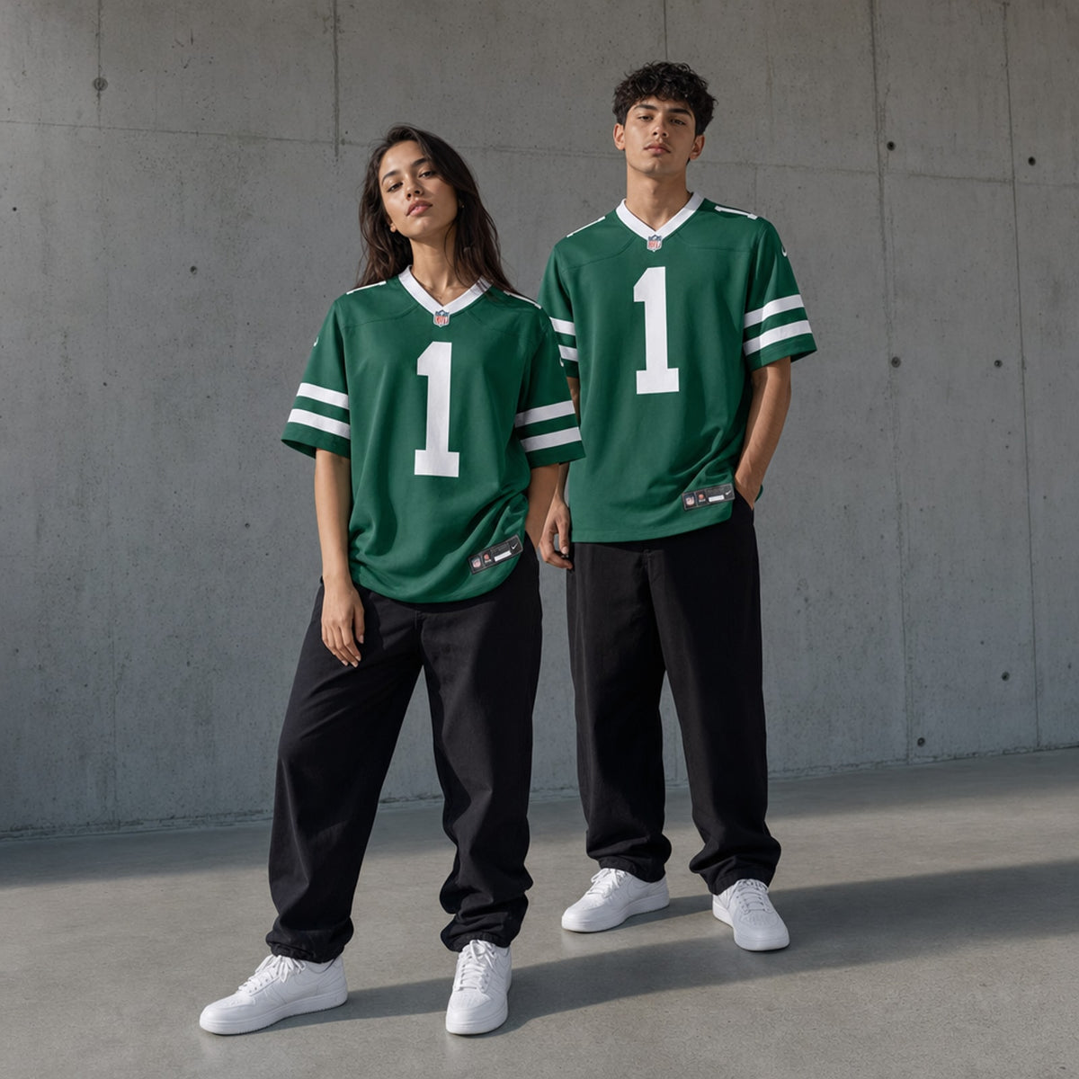 New York Jets Kenyon Sadiq Polyester Game Jersey Loose Fit - 3