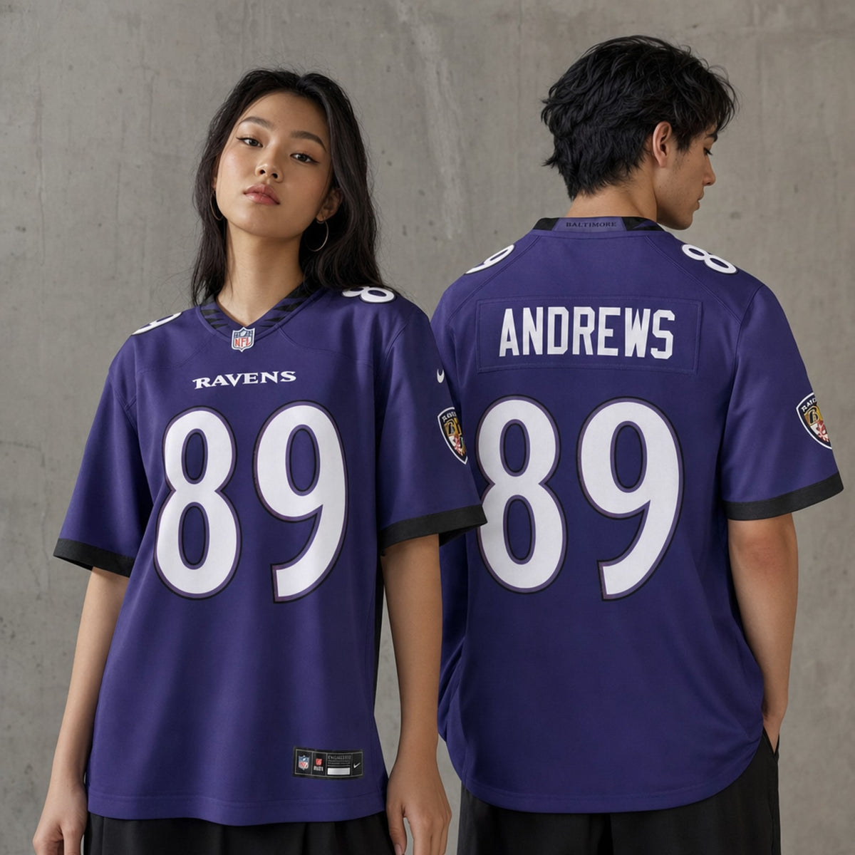 Baltimore Ravens Mark Andrews Purple Loose Fit Game Jersey - 2