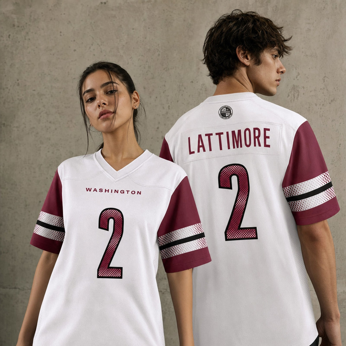W.Commanders #2 Marshon Lattimore Player Home Game Jersey - 2
