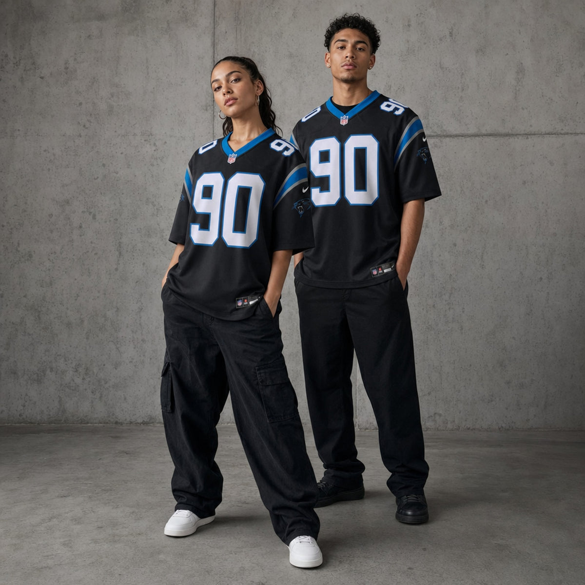 Carolina Panthers Julius Peppers Throwback Game Jersey - 3