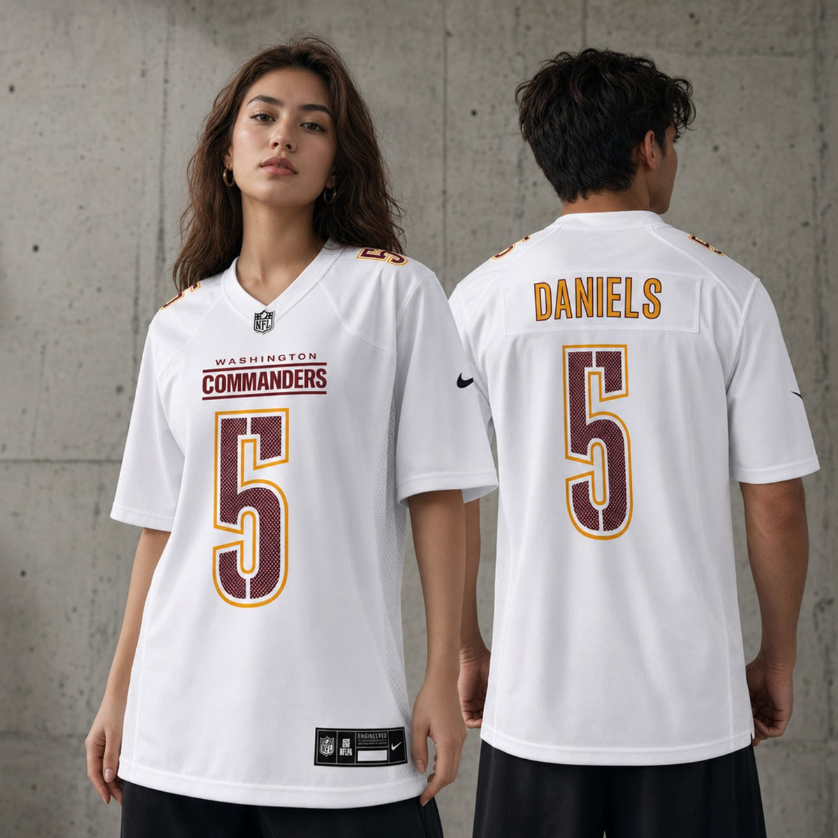 Jayden Daniels Washington Commanders Stitched Polyester Jersey - 2