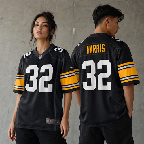 Men's Pittsburgh Steelers Franco Harris Black Alternate Retired Player Jersey JS6410 - 2
