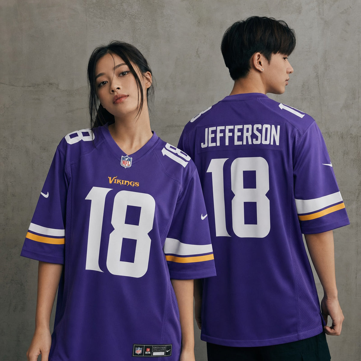 Minnesota Vikings Justin Jefferson Purple Game Jersey - 2
