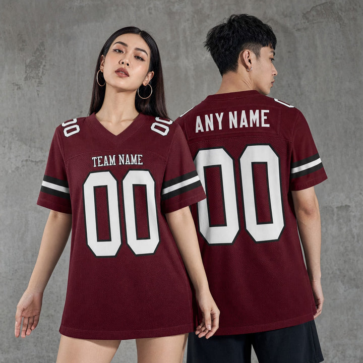Mesh Football Jersey Athletic Cut  Personalized Name Number Shirt