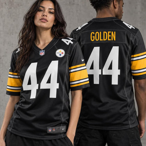 Men's Pittsburgh Steelers Markus Golden Black Game Jersey JS8344 - 2