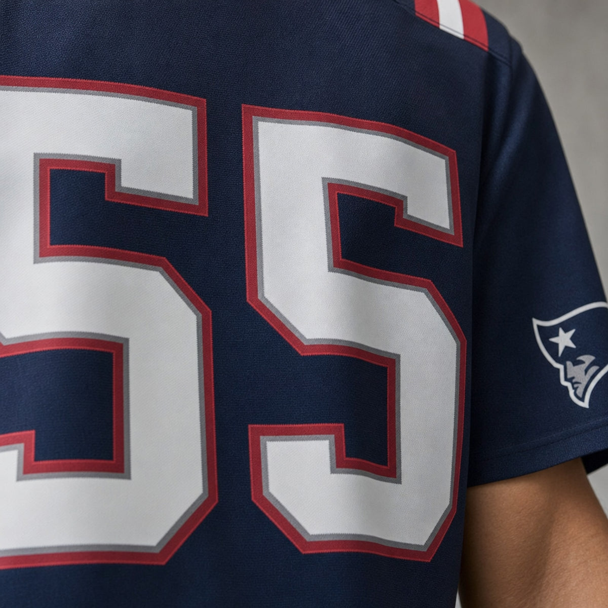New England Patriots Jared Wilson Polyester Game Jersey - 4