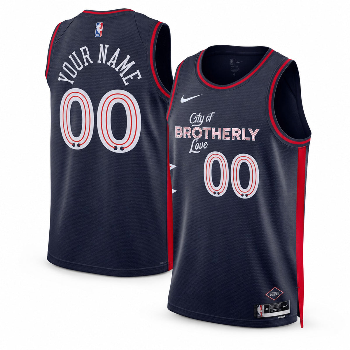 Philadelphia 76ers Unisex City Edition Custom Swingman Jersey - 1