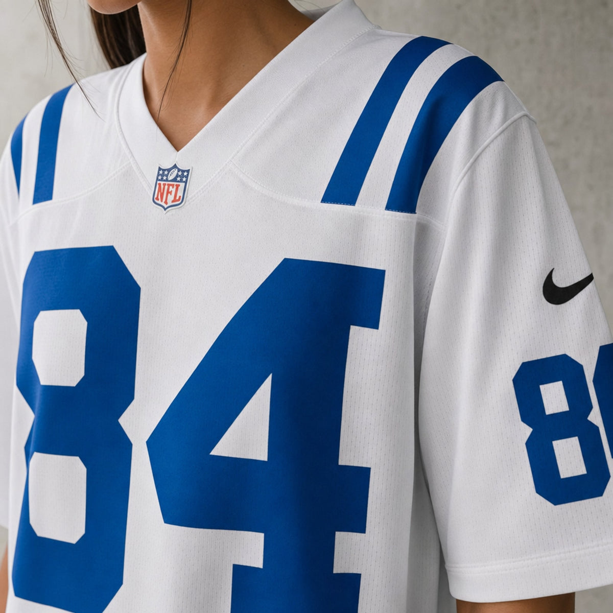 Indianapolis Colts Tyler Warren White Game Jersey - 4