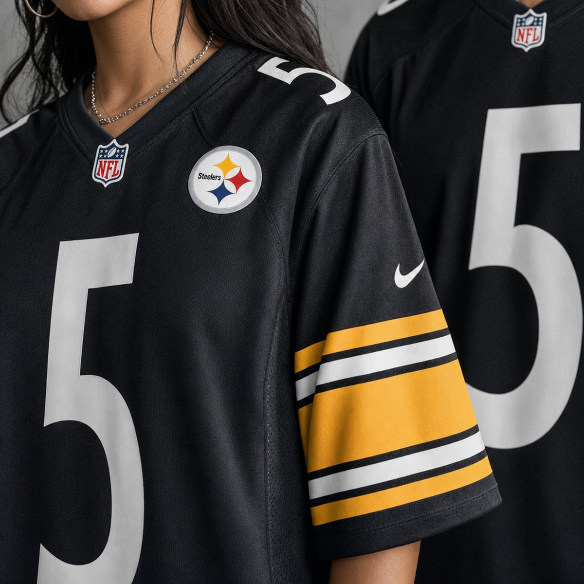 Pittsburgh Steelers Jalen Ramsey Black Game Jersey - 4