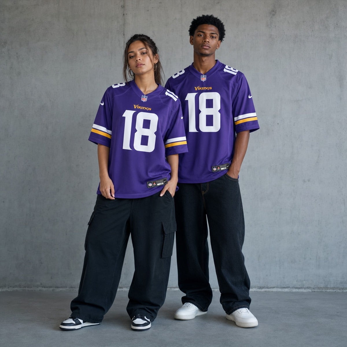 Minnesota Vikings Justin Jefferson Purple Game Jersey - 3