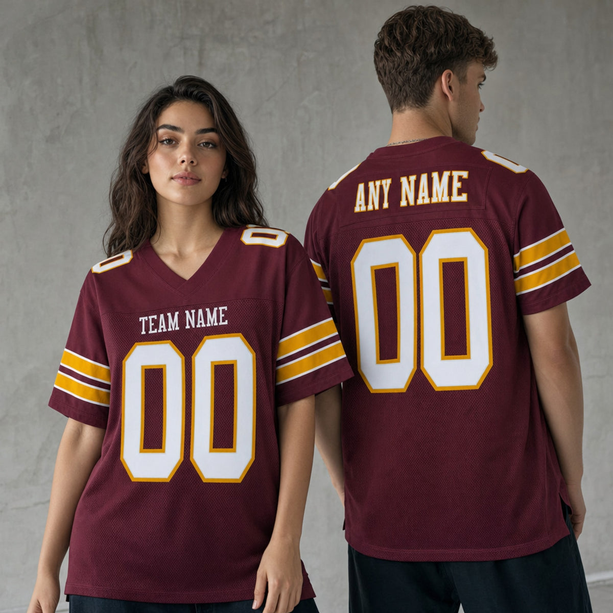 Recycled Polyester Football Jersey Mesh Athletic Cut - 2