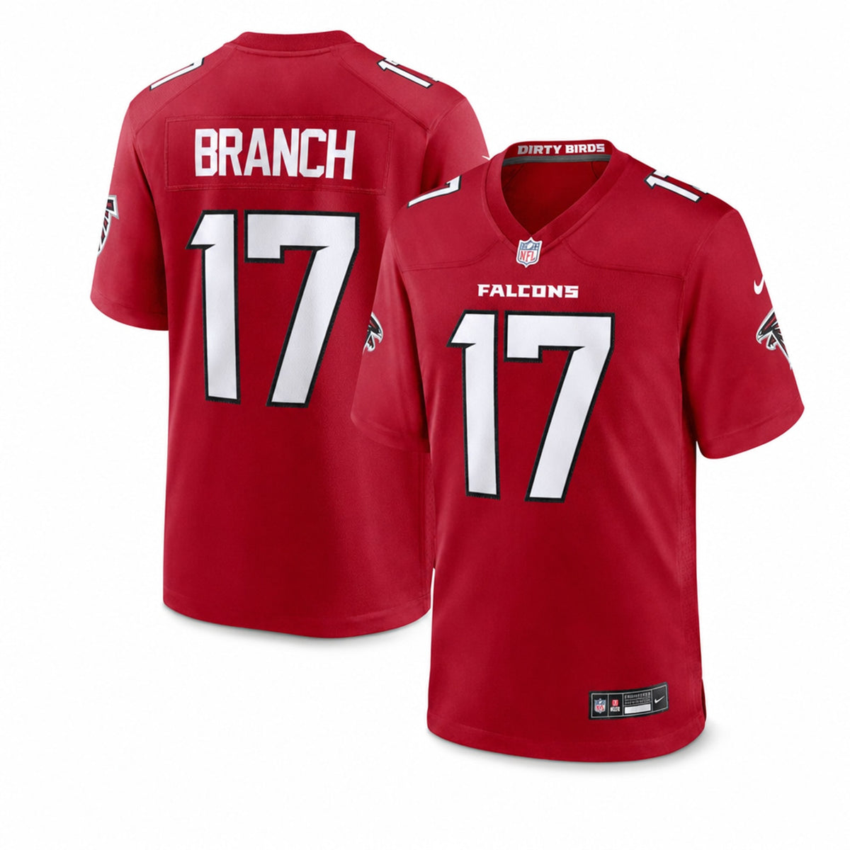 Atlanta Falcons Zachariah Branch Team Game Jersey - 1