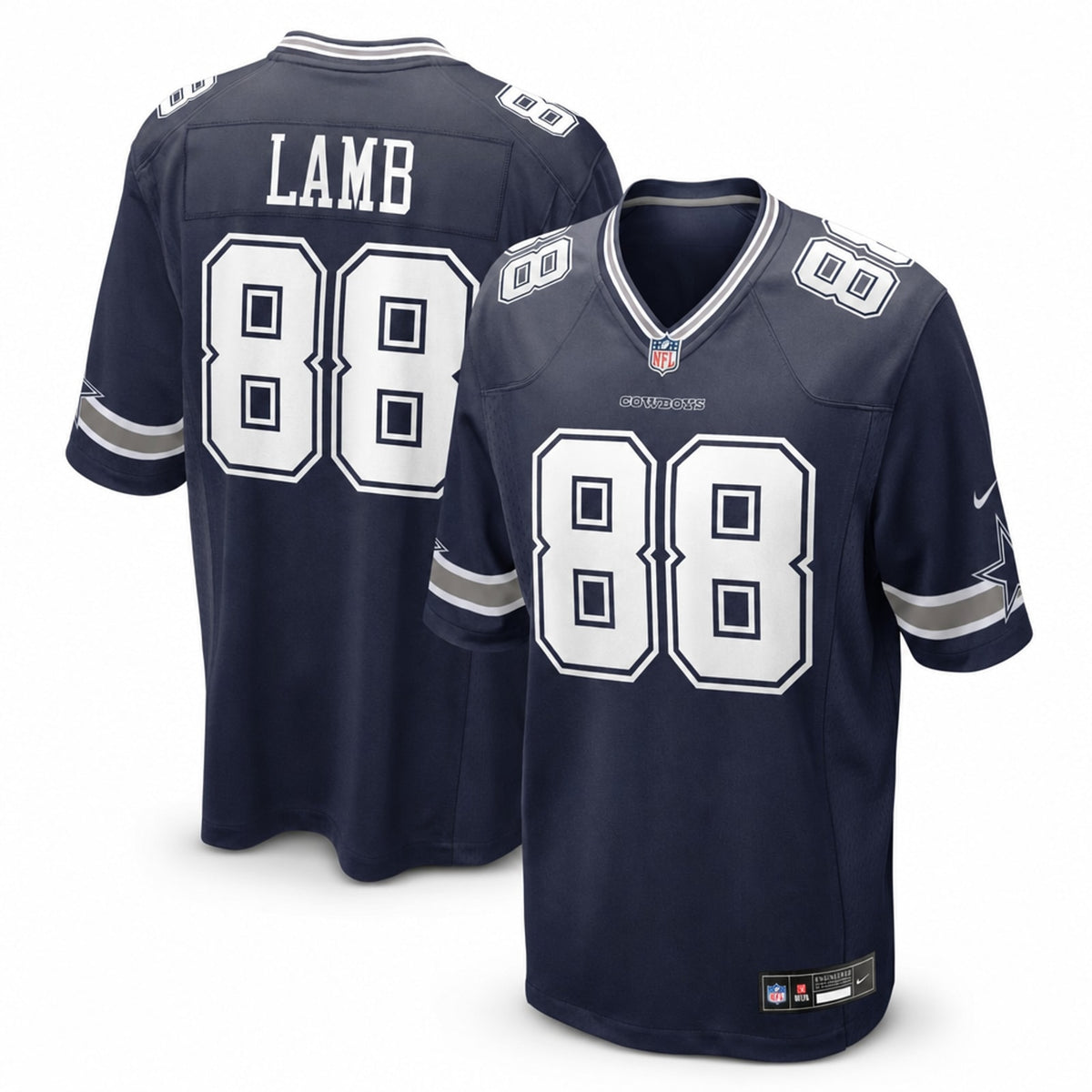 Dallas Cowboys CeeDee Lamb White Game Jersey - 5