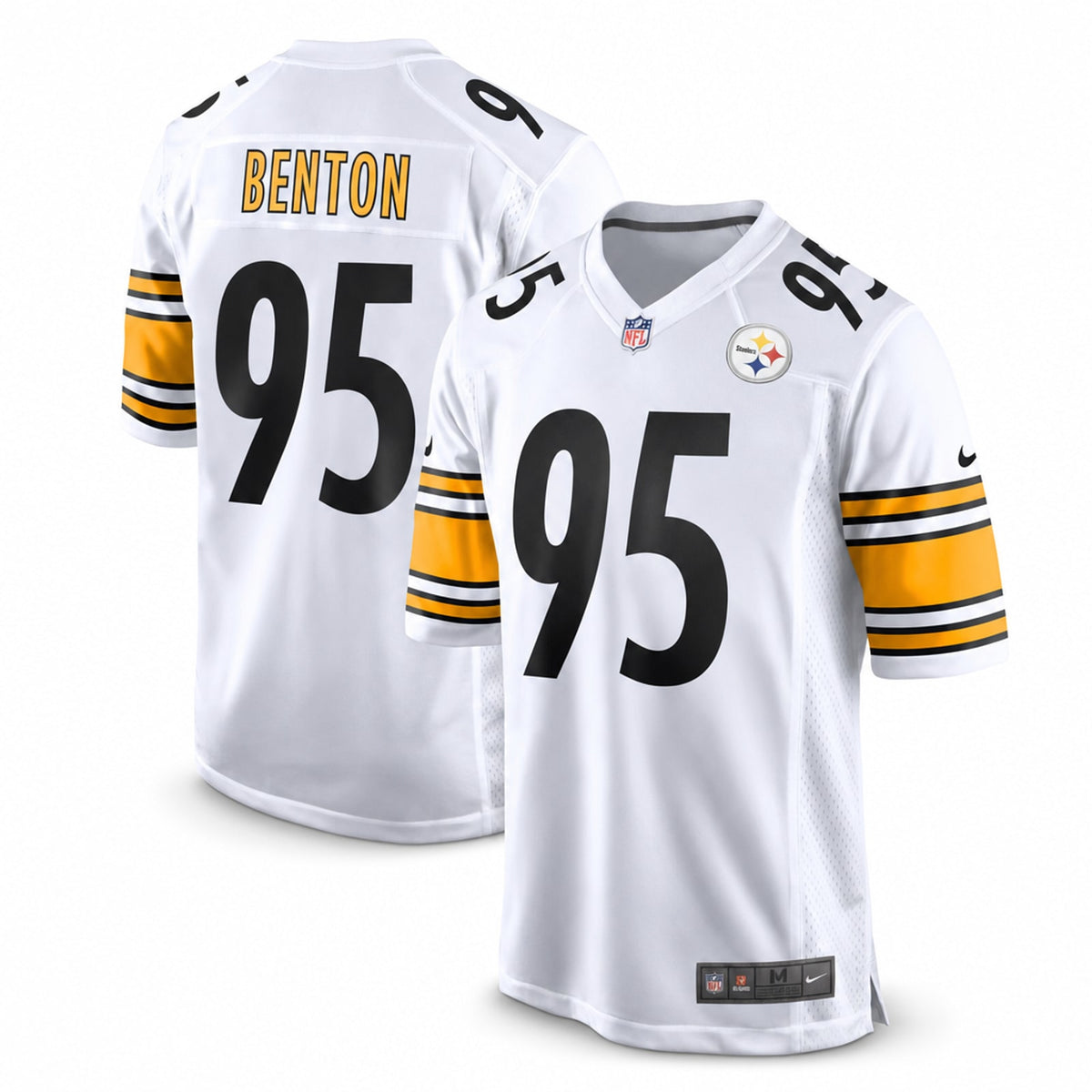 Men's Pittsburgh Steelers Keeanu Benton White Game Jersey JS2797 - 1