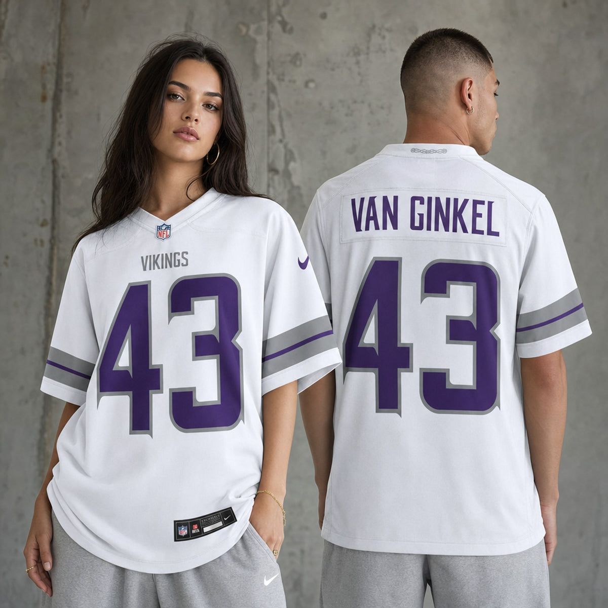 Minnesota Vikings Andrew Van Ginkel Purple Game Jersey - 6