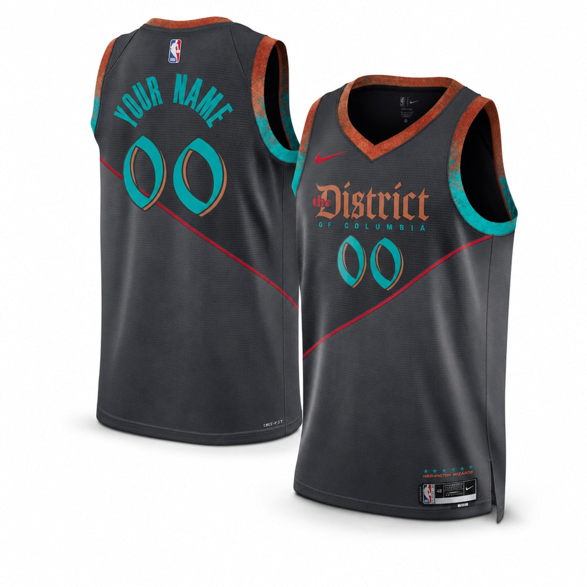 Washington Wizards 2023/24 City Edition Custom Swingman Jersey - 1