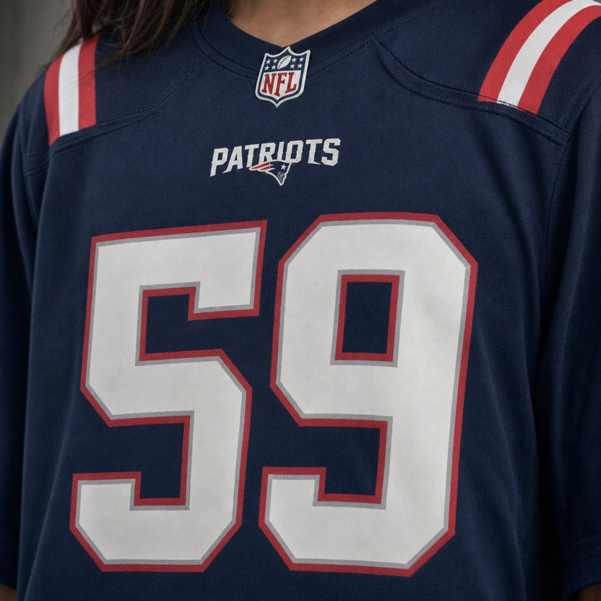 New England Patriots Khalil Jacobs Game Jersey - 4