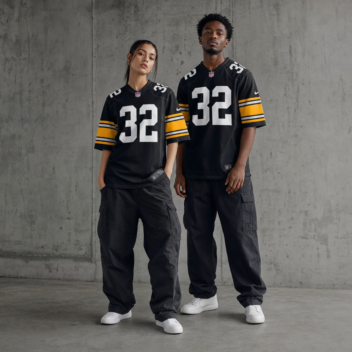Men's Pittsburgh Steelers Franco Harris Black Alternate Retired Player Jersey JS6410 - 3