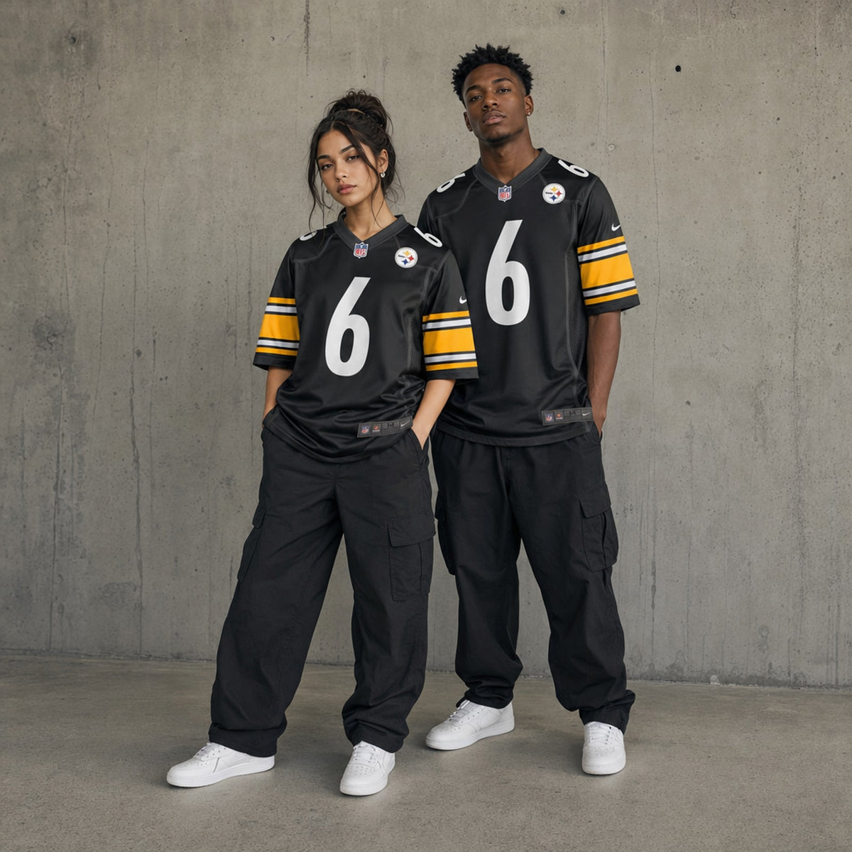 Men's Pittsburgh Steelers Patrick Queen Black Game Player Jersey JS9517 - 3