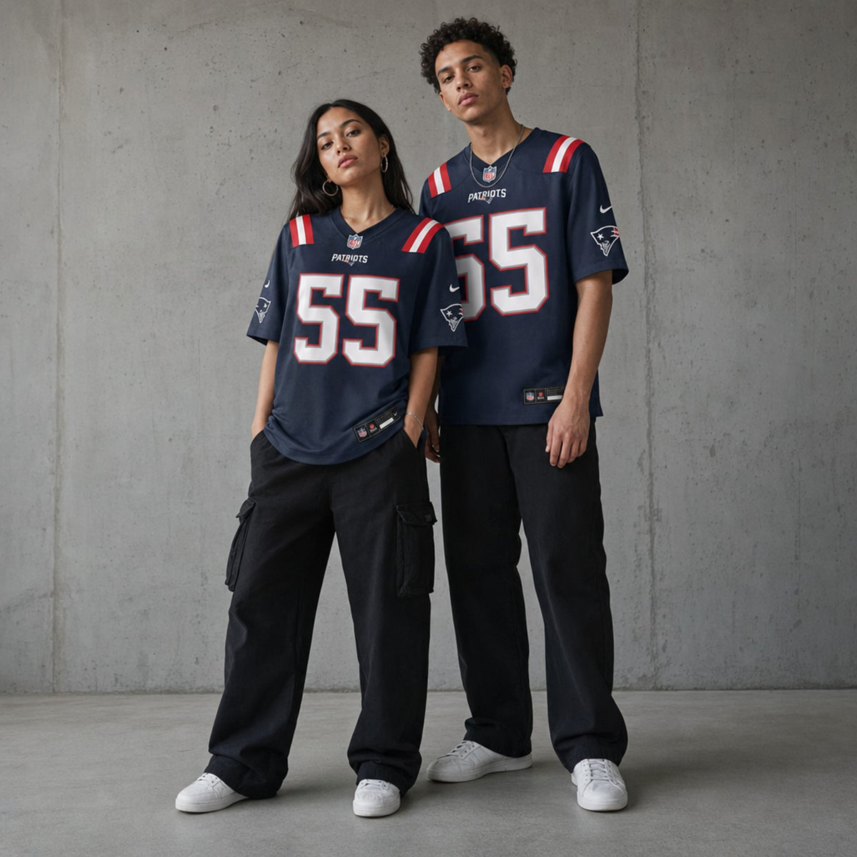 New England Patriots Jared Wilson Polyester Game Jersey - 3