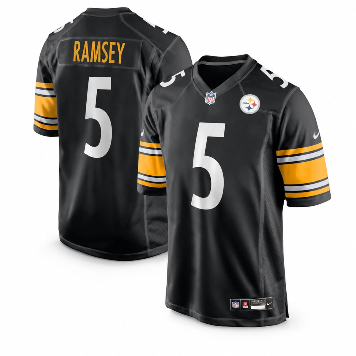Pittsburgh Steelers Jalen Ramsey Black Game Jersey - 1