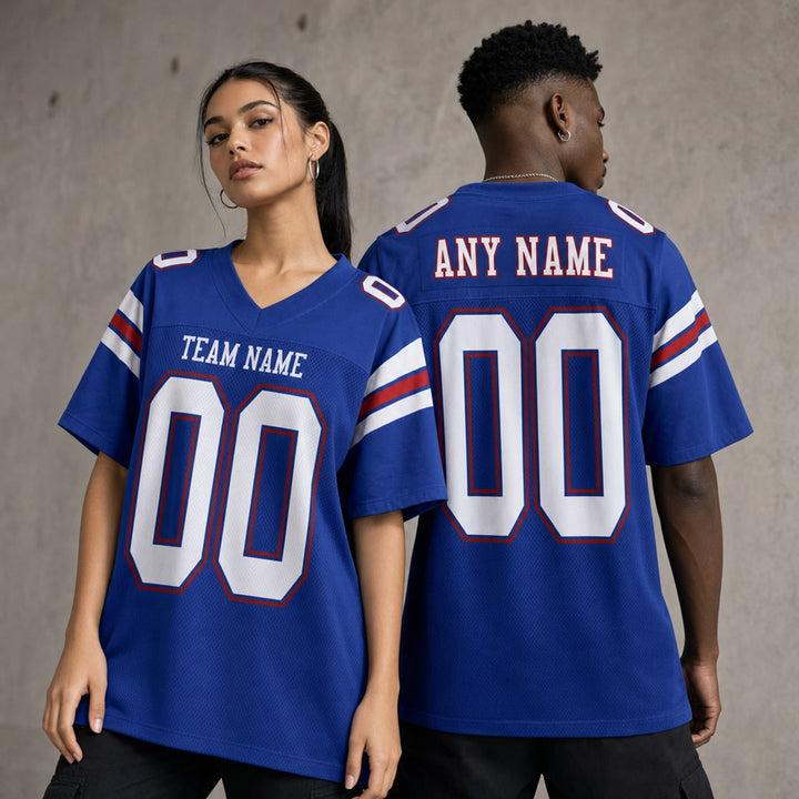 Polyester Football Jersey Personalized Name Number Shirt