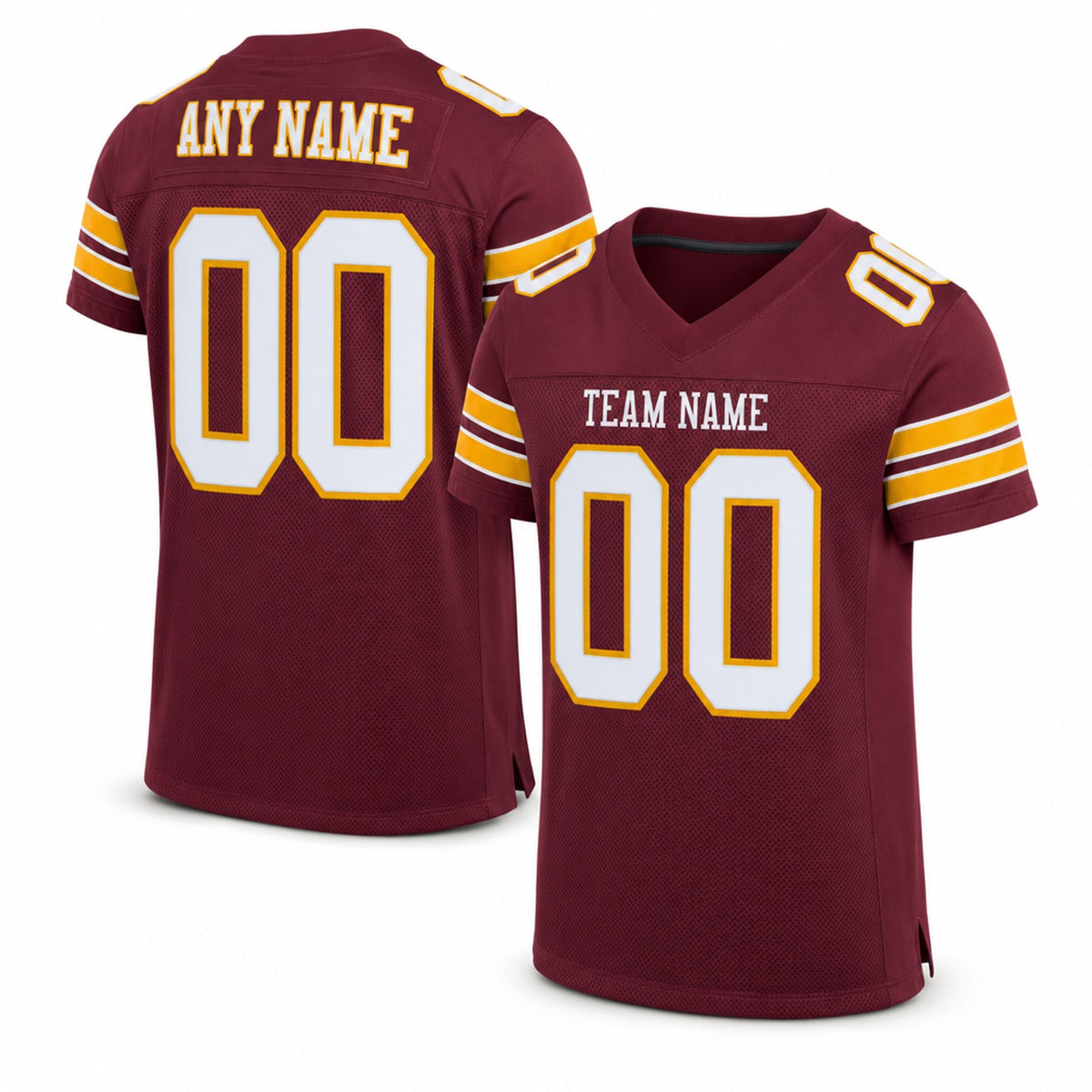 Recycled Polyester Football Jersey Mesh Athletic Cut - 1