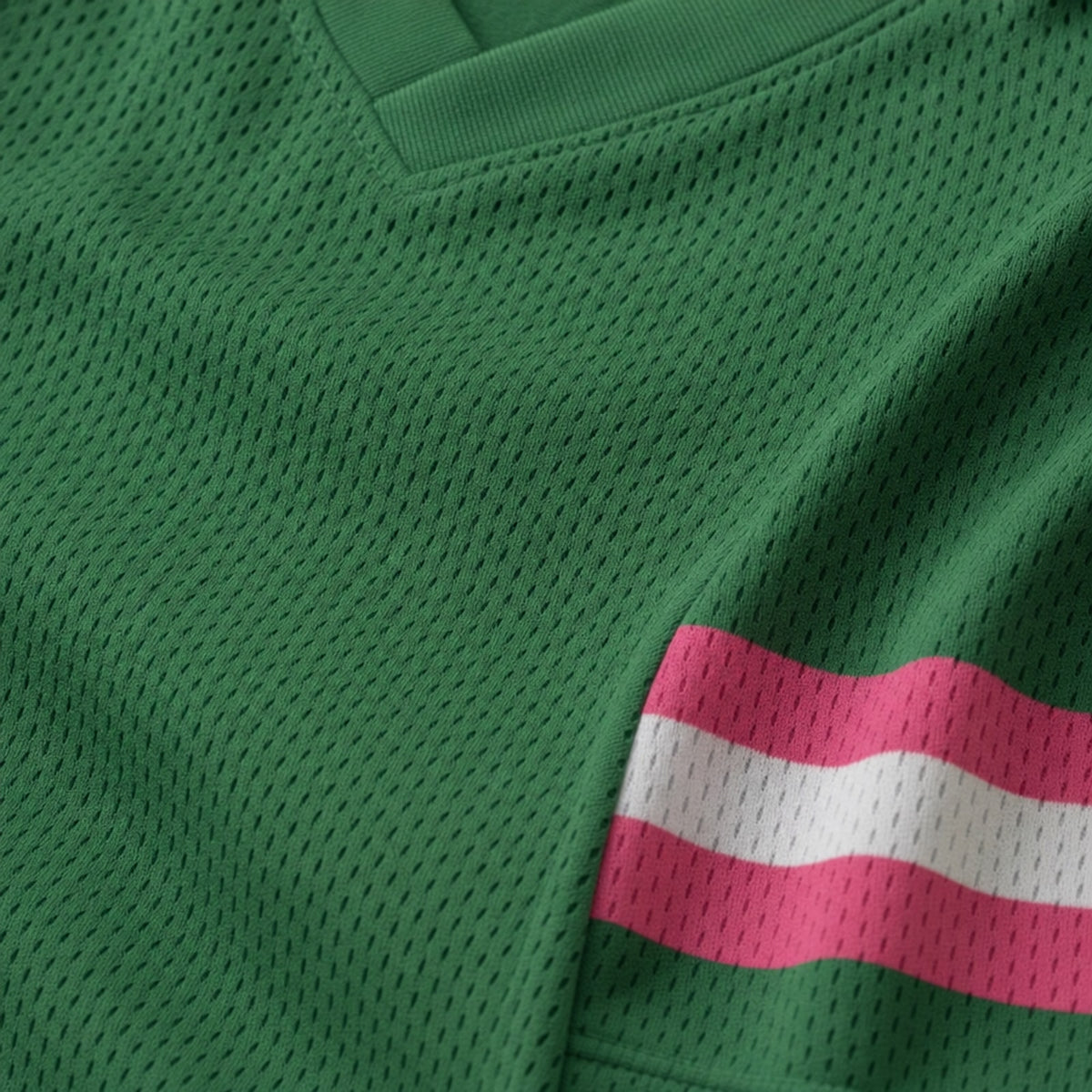 Green Pink Mesh Football Jersey Personalized Name Number - 4