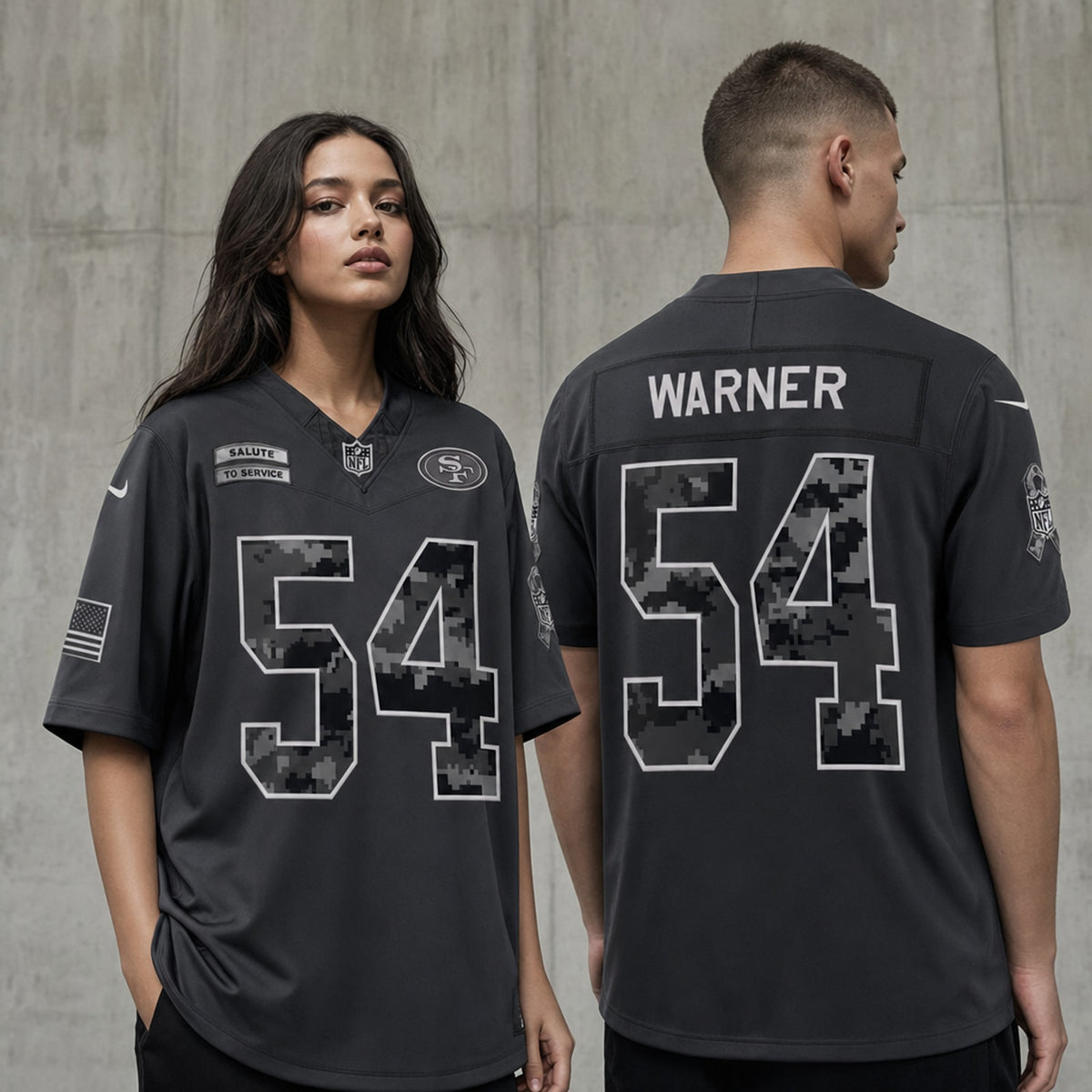 San Francisco 49ers Fred Warner Stitched Tribute Jersey - 2