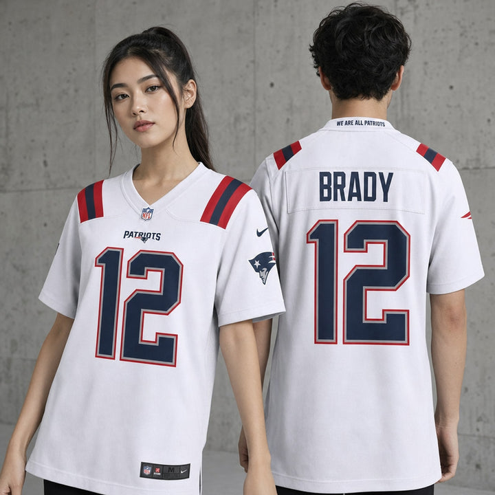 New England Patriots Tom Brady Polyester Jersey Loose Fit
