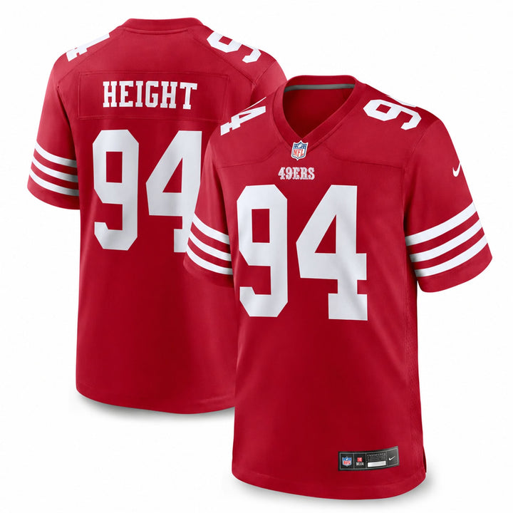 San Francisco 49ers Romello Height Team Game Jersey