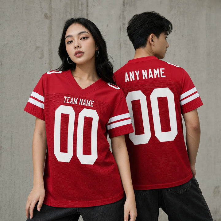 Mesh Football Jersey Personalized Name Number Shirt