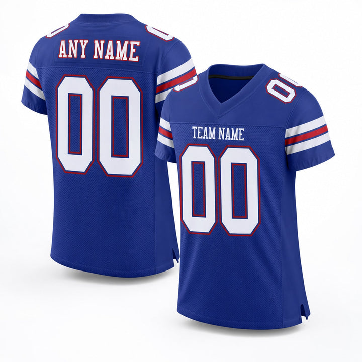 Polyester Football Jersey Personalized Name Number Shirt