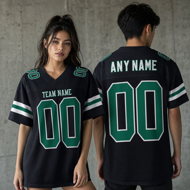 Recycled Polyester Football Jersey  Personalized Name Number Mesh Shirt