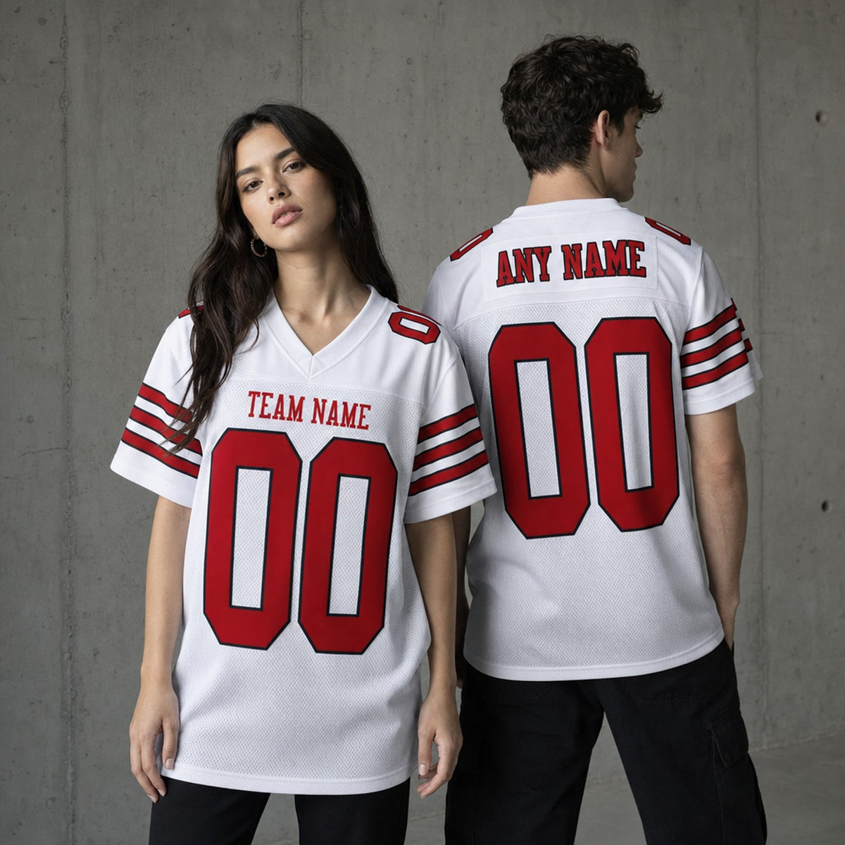Polyester Football Jersey Athletic Cut - 2