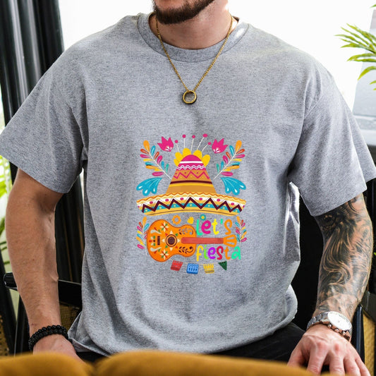 Let s Fiesta Cinco de Mayo T Shirt Mexican Celebration Party Graphic Tee.jpg