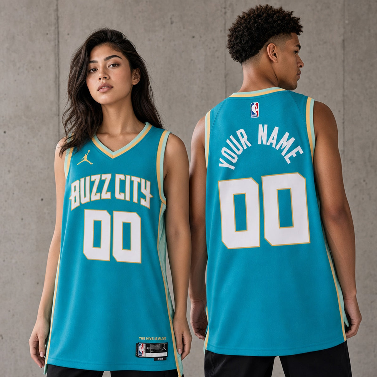 Charlotte Hornets Unisex Custom City Edition Swingman Jersey - 2
