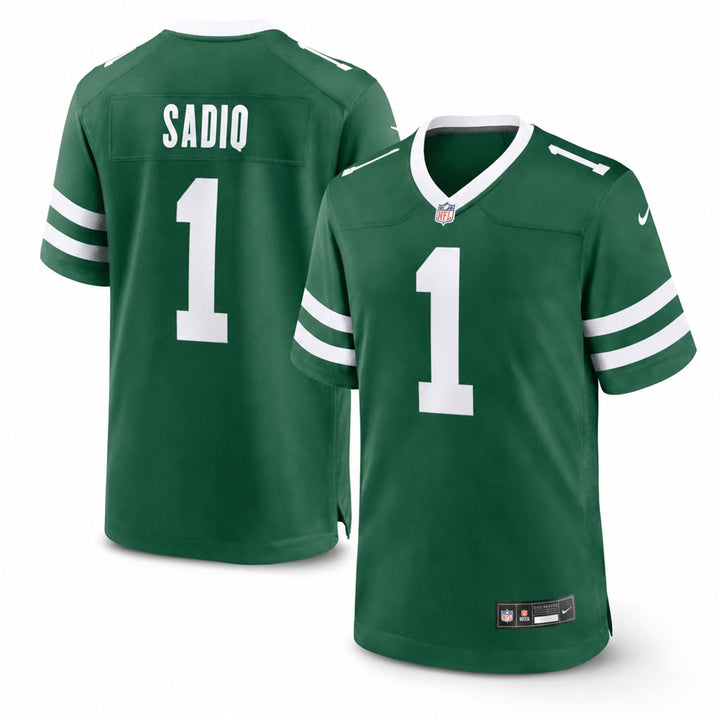 New York Jets Kenyon Sadiq Polyester Game Jersey Loose Fit