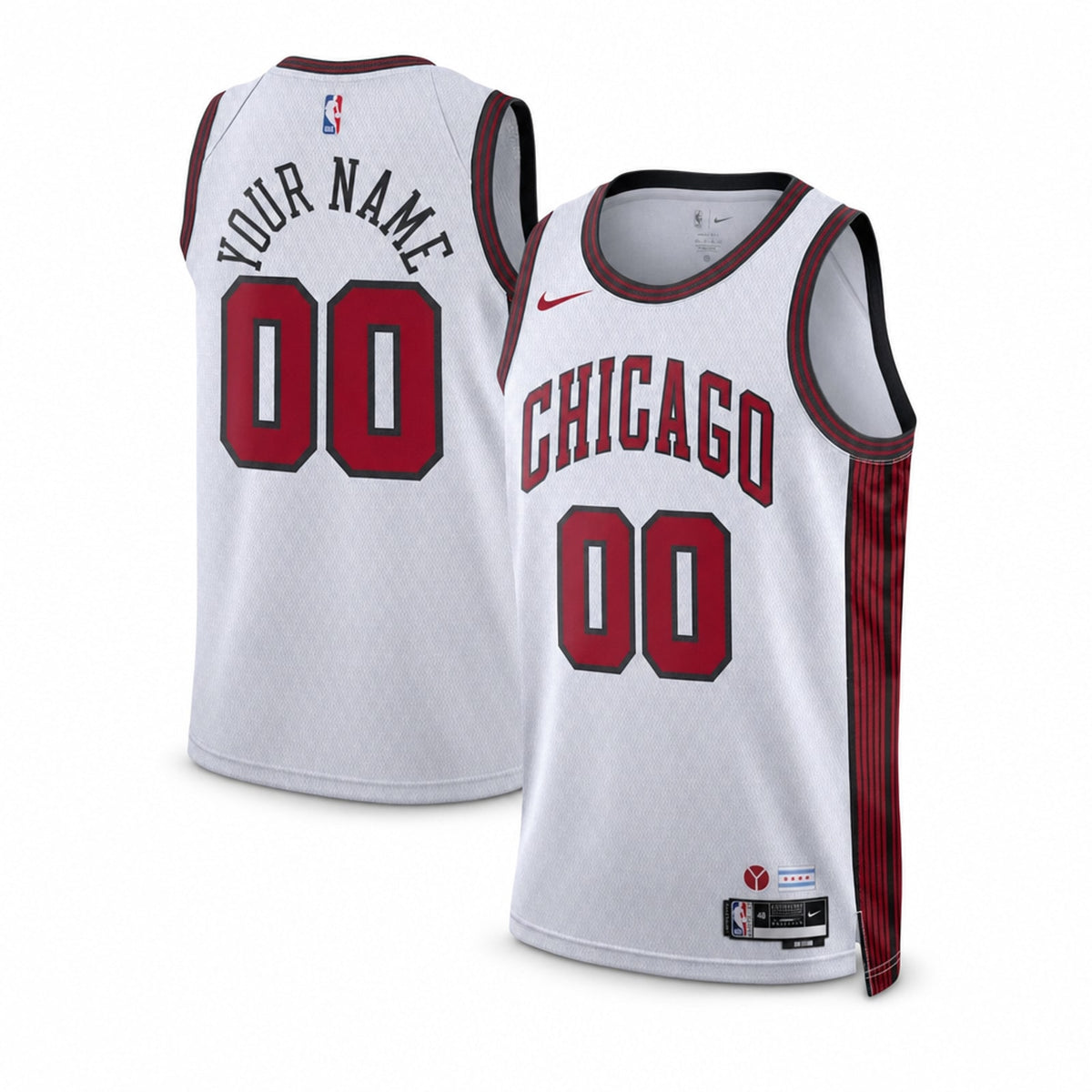 Chicago Bulls Polyester Swingman Customized City Edition Jersey - 1
