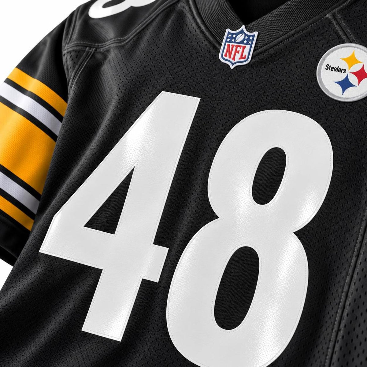 Men's Pittsburgh Steelers Godwin Igwebuike Black Game Jersey JS4027 - 4